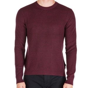Maroon Crew Neck Classic Fit Knit